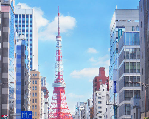 アクセスへのボタン(クリニック付近の風景)